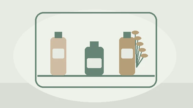 Stilizirana ilustracija bočica i wellness atmosfere uz članak Kad mozak konačno dobije slobodan dan