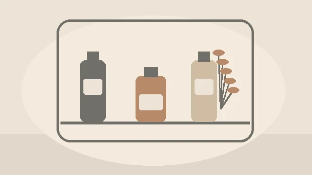 Stilizirana ilustracija bočica i wellness atmosfere uz članak Miris čistoće: zašto ga toliko volimo?